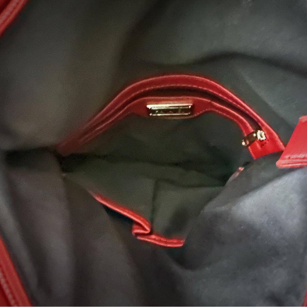 Elegant Red Studded Clutch - Picture 4 of 16